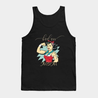 Bad Ass Mom-Retro Pop Art Tank Top